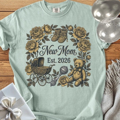 New Mom, Est. 2026 - Premium New Baby T-Shirt
