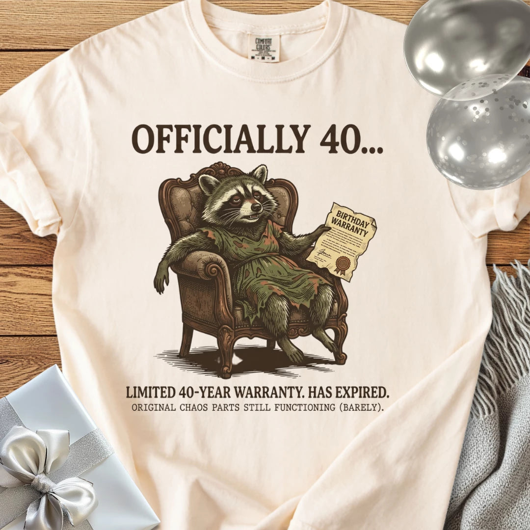Officially 40... - Premium 40th Birthday T-Shirt