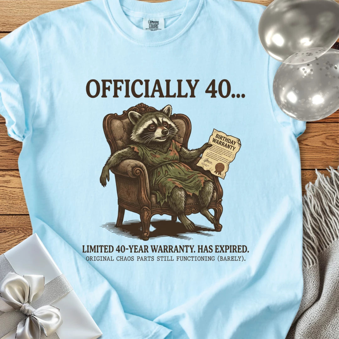Officially 40... - Premium 40th Birthday T-Shirt
