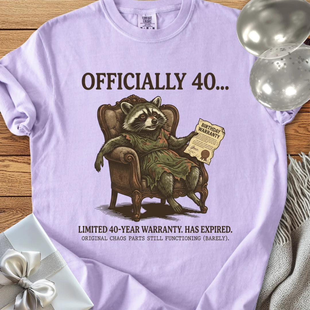 Officially 40... - Premium 40th Birthday T-Shirt