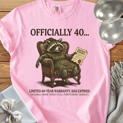 Officially 40... - Premium 40th Birthday T-Shirt