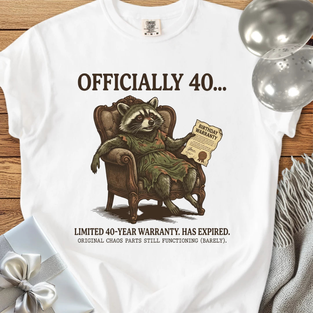 Officially 40... - Premium 40th Birthday T-Shirt