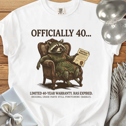 Officially 40... - Premium 40th Birthday T-Shirt