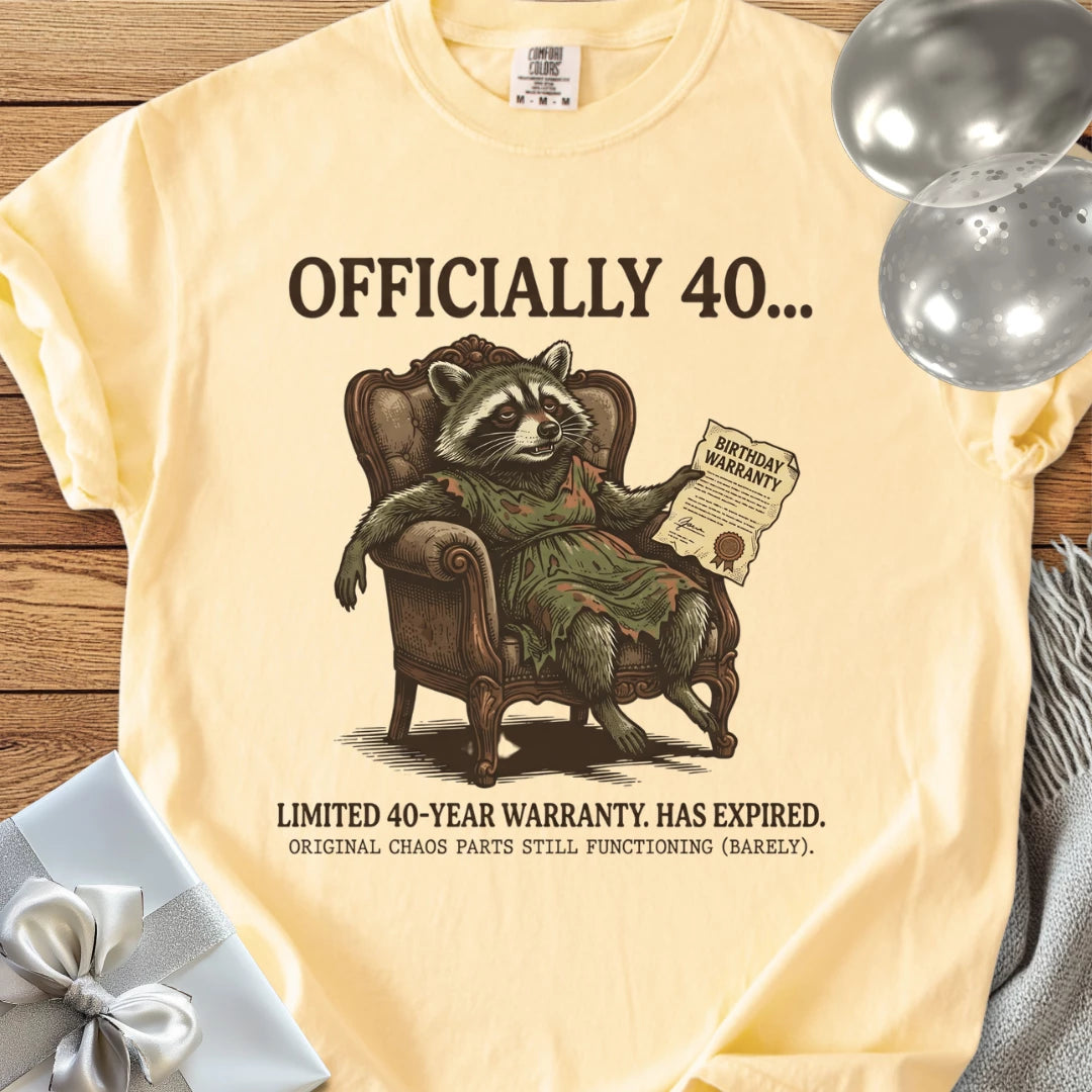 Officially 40... - Premium 40th Birthday T-Shirt