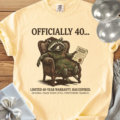 Officially 40... - Premium 40th Birthday T-Shirt