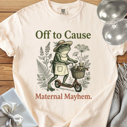 Off to Cause Maternal Mayhem - Premium Parenting T-Shirt