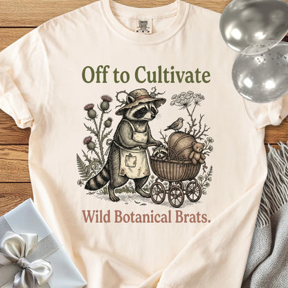 Off to Cultivate Wild Botanical Brats -  Premium Parenting T-Shirt