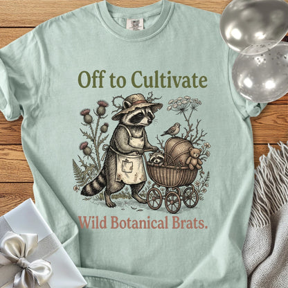 Off to Cultivate Wild Botanical Brats -  Premium Parenting T-Shirt