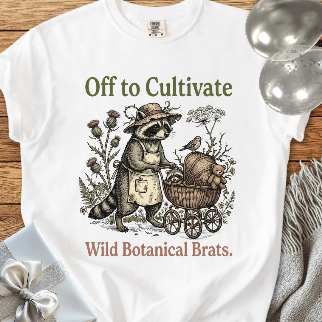 Off to Cultivate Wild Botanical Brats -  Premium Parenting T-Shirt