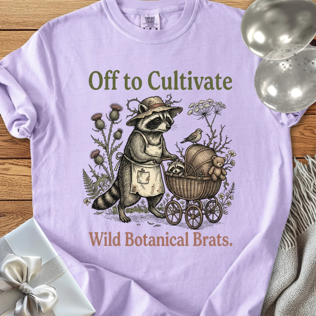 Off to Cultivate Wild Botanical Brats -  Premium Parenting T-Shirt