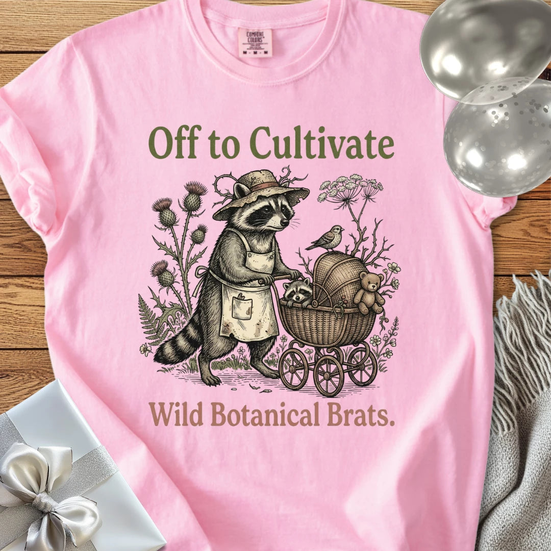 Off to Cultivate Wild Botanical Brats -  Premium Parenting T-Shirt