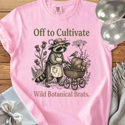 Off to Cultivate Wild Botanical Brats -  Premium Parenting T-Shirt