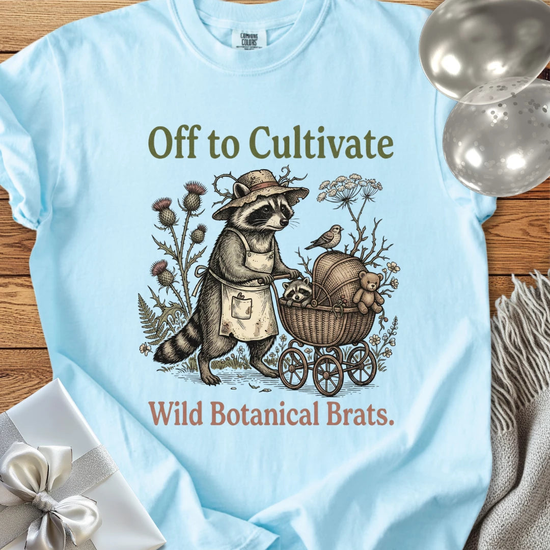 Off to Cultivate Wild Botanical Brats -  Premium Parenting T-Shirt
