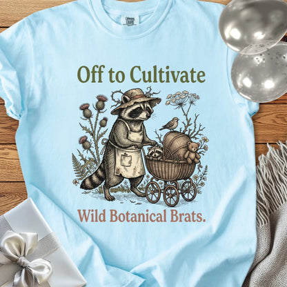 Off to Cultivate Wild Botanical Brats -  Premium Parenting T-Shirt