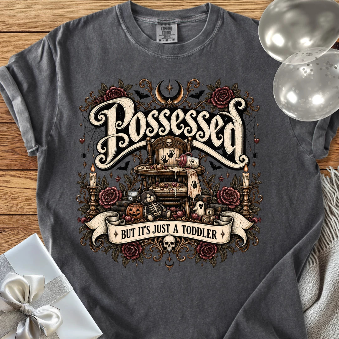 Possessed But It’s Just a Toddler - Premium Halloween Parenting T-Shirt