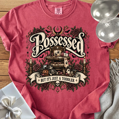 Possessed But It’s Just a Toddler - Premium Halloween Parenting T-Shirt