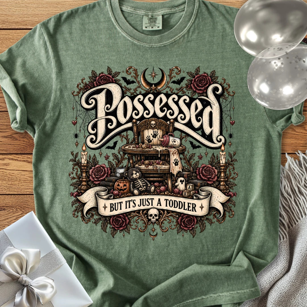 Possessed But It’s Just a Toddler - Premium Halloween Parenting T-Shirt