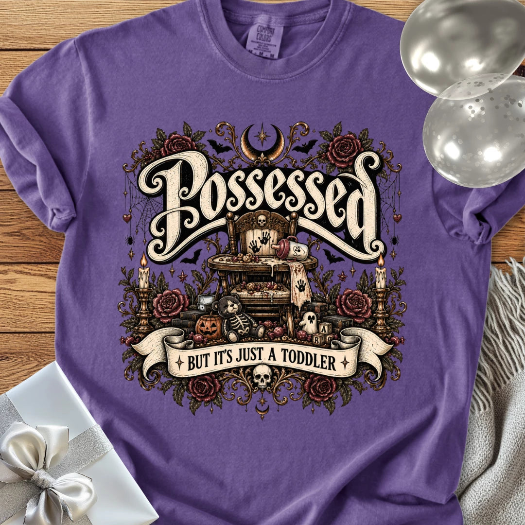 Possessed But It’s Just a Toddler - Premium Halloween Parenting T-Shirt