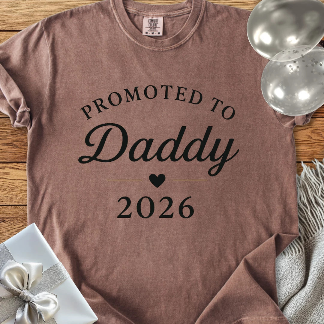 Promoted to Daddy 2026 - Premium New Baby T-Shirt