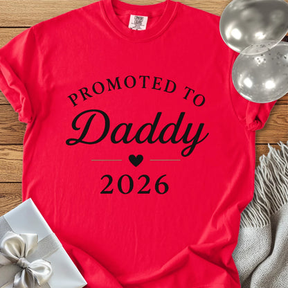 Promoted to Daddy 2026 - Premium New Baby T-Shirt