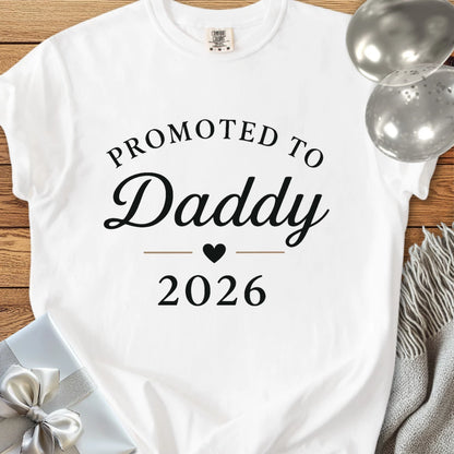 Promoted to Daddy 2026 - Premium New Baby T-Shirt