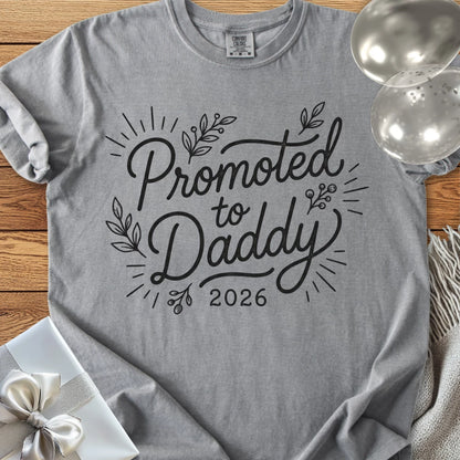 Promoted to Daddy 2026 - Premium New Baby T-Shirt
