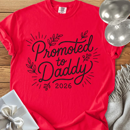 Promoted to Daddy 2026 - Premium New Baby T-Shirt