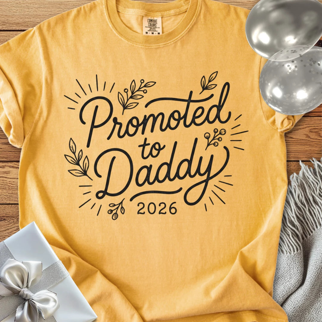 Promoted to Daddy 2026 - Premium New Baby T-Shirt
