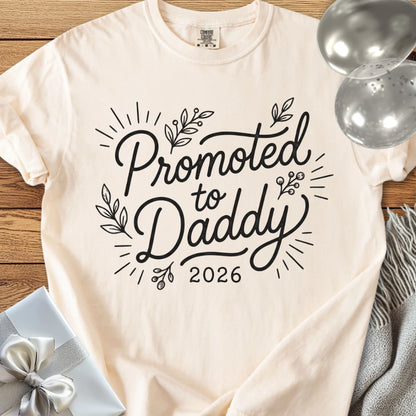 Promoted to Daddy 2026 - Premium New Baby T-Shirt