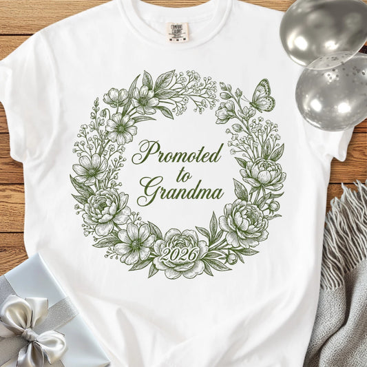 Promoted to Grandma 2026 - Premium New Baby T-Shirt
