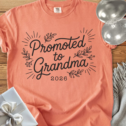 Promoted to Grandma 2026 - Premium New Baby T-Shirt