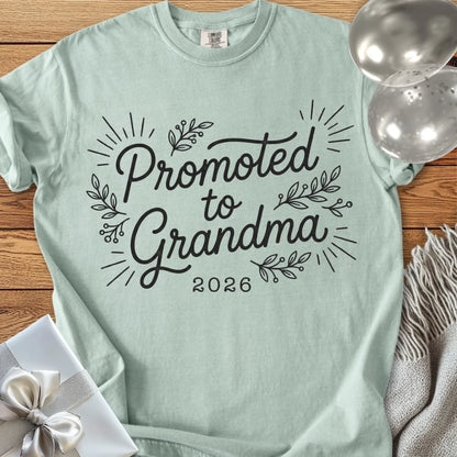 Promoted to Grandma 2026 - Premium New Baby T-Shirt