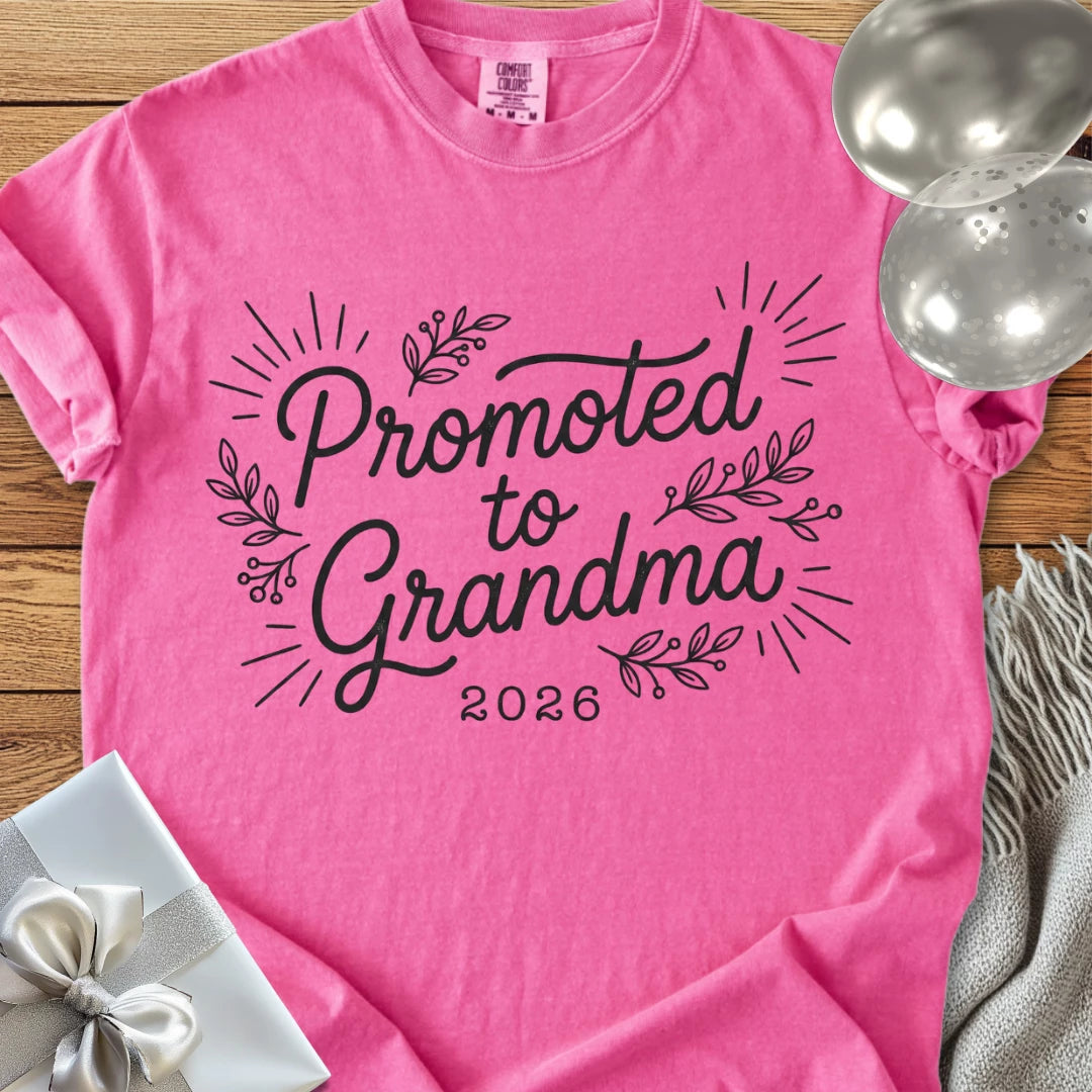 Promoted to Grandma 2026 - Premium New Baby T-Shirt