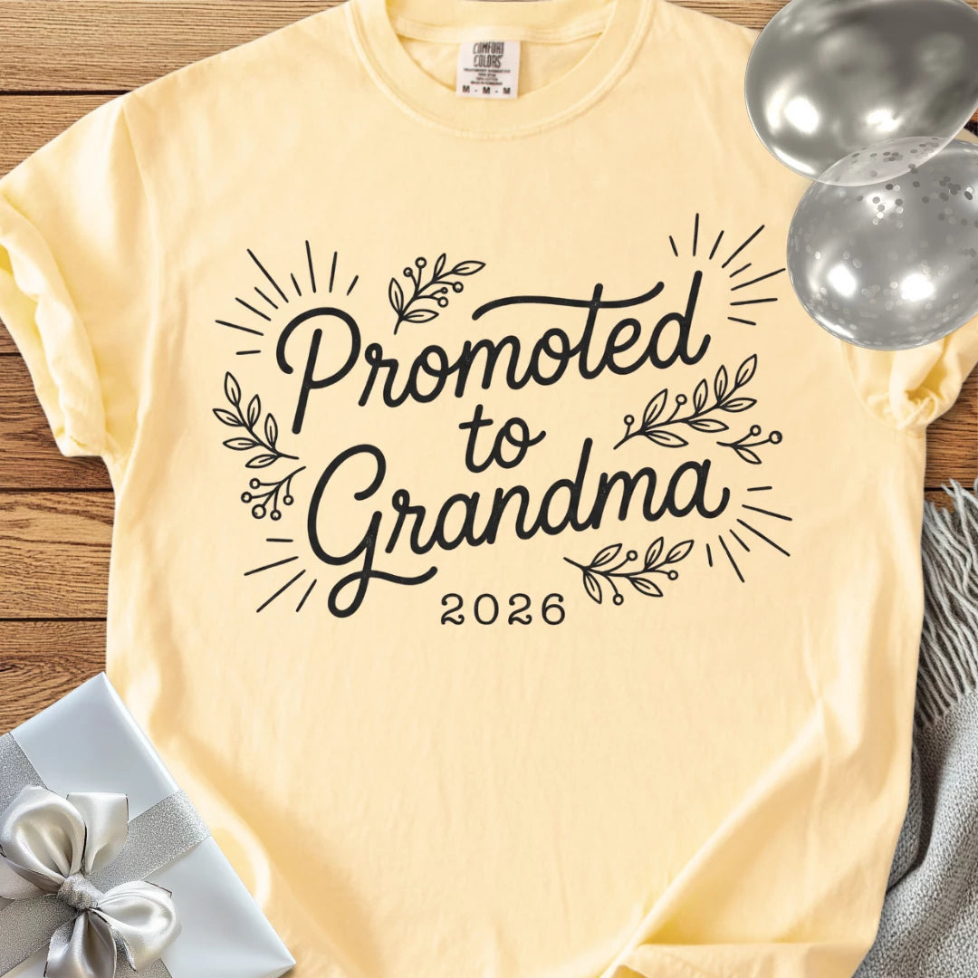 Promoted to Grandma 2026 - Premium New Baby T-Shirt