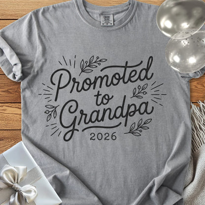 Promoted to Grandpa 2026 - Premium New Baby T-Shirt