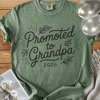 Promoted to Grandpa 2026 - Premium New Baby T-Shirt