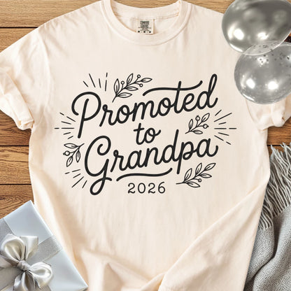 Promoted to Grandpa 2026 - Premium New Baby T-Shirt