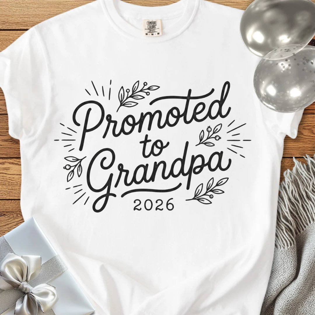 Promoted to Grandpa 2026 - Premium New Baby T-Shirt