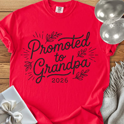 Promoted to Grandpa 2026 - Premium New Baby T-Shirt