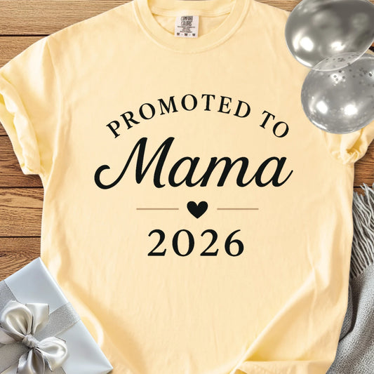 Promoted to Mama 2026 - Premium New Baby T-Shirt