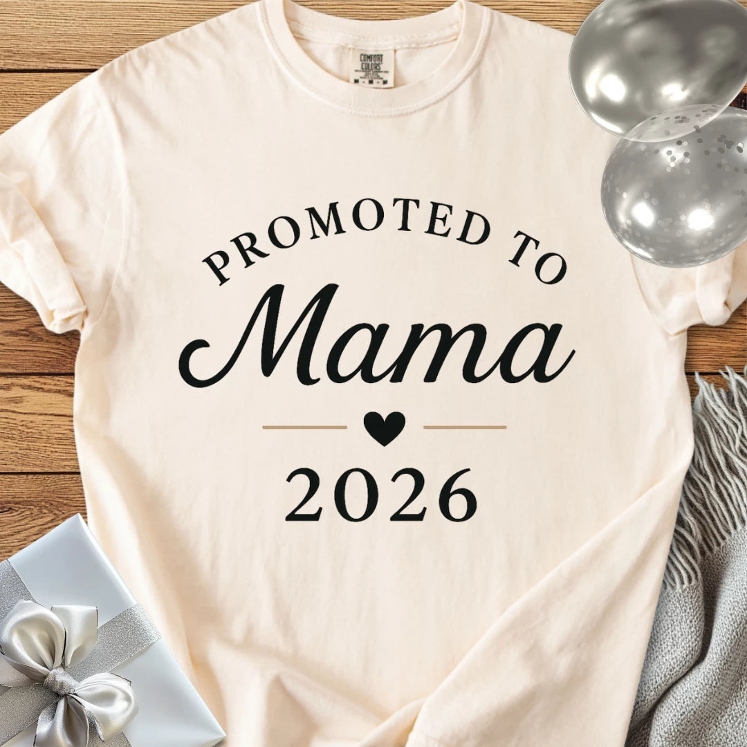 Promoted to Mama 2026 - Premium New Baby T-Shirt