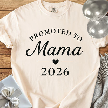 Promoted to Mama 2026 - Premium New Baby T-Shirt