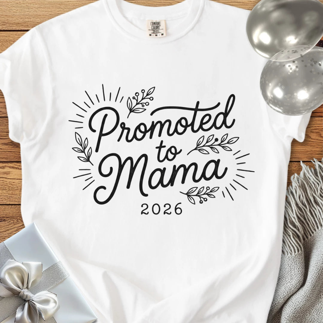 Promoted to Mama 2026 - Premium New Baby T-Shirt