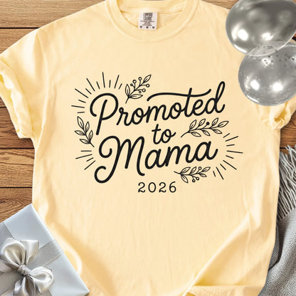Promoted to Mama 2026 - Premium New Baby T-Shirt