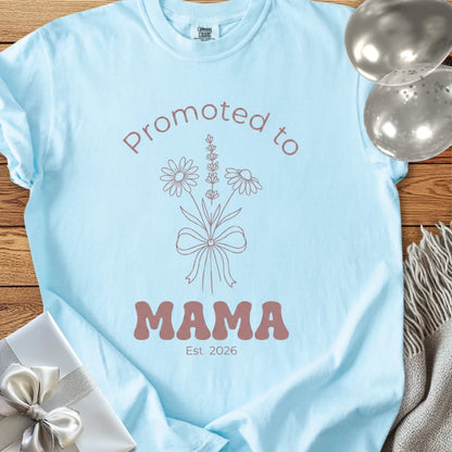 Promoted to Mama, Est. 2026 - Premium T-Shirt