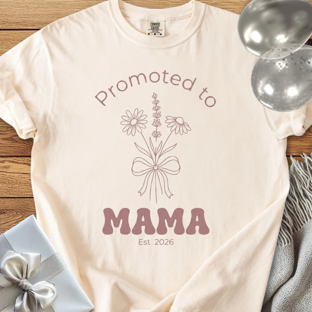 Promoted to Mama, Est. 2026 - Premium T-Shirt