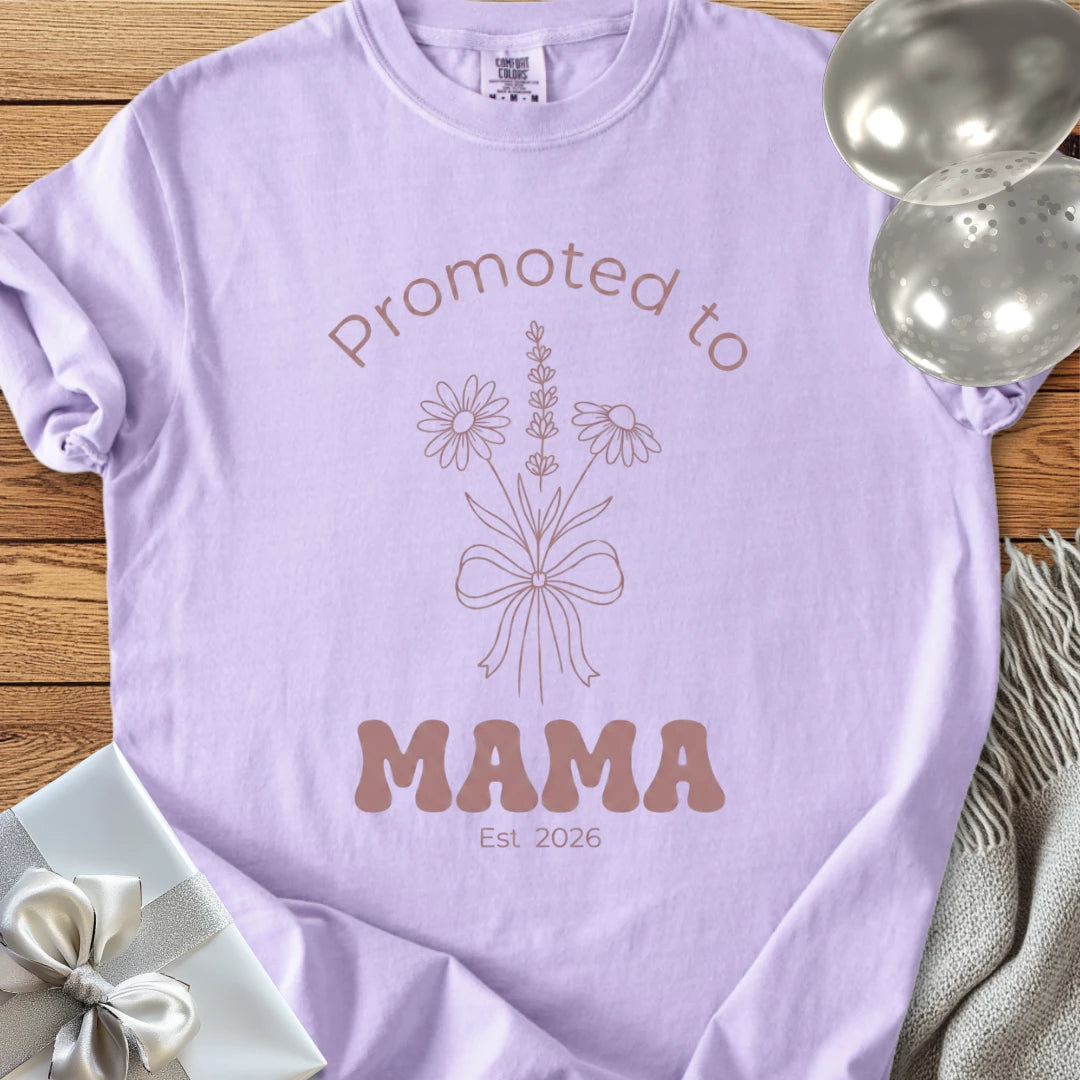Promoted to Mama, Est. 2026 - Premium T-Shirt