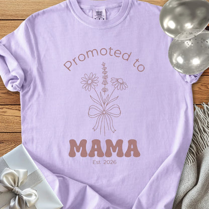 Promoted to Mama, Est. 2026 - Premium T-Shirt