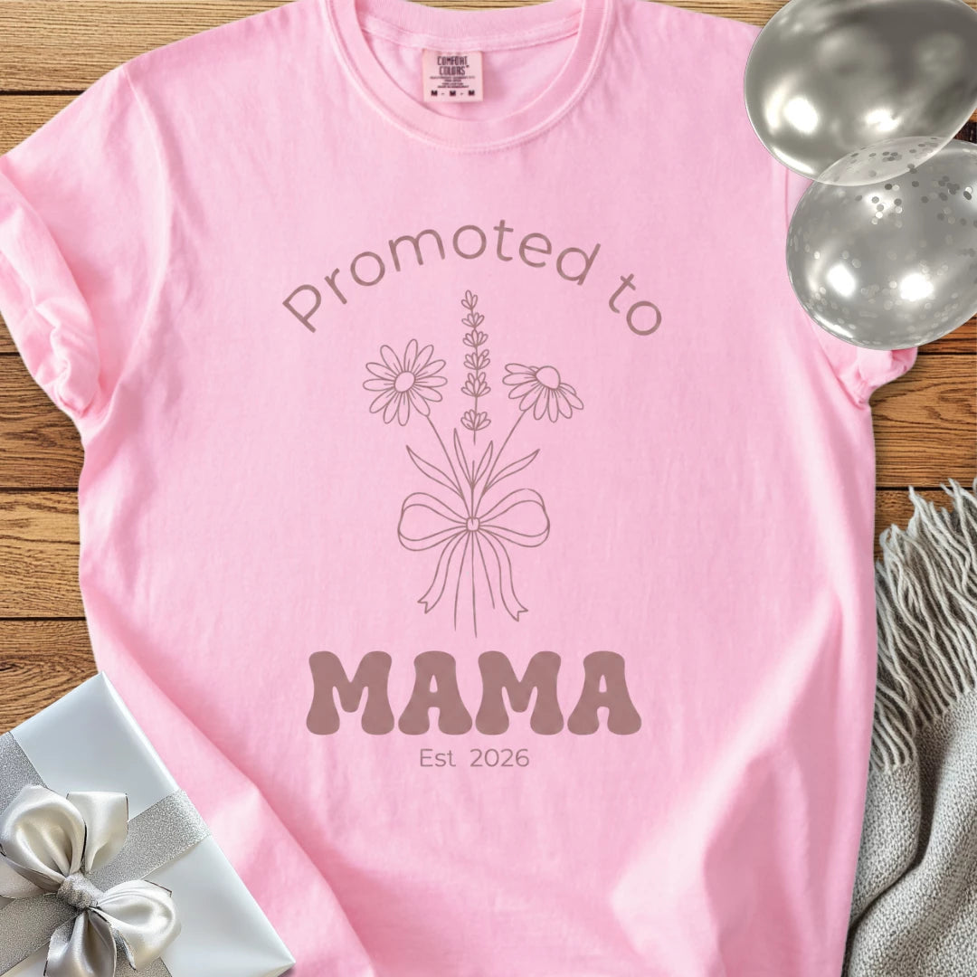 Promoted to Mama, Est. 2026 - Premium T-Shirt