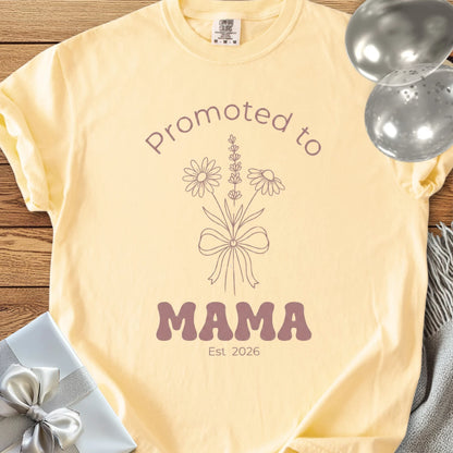 Promoted to Mama, Est. 2026 - Premium T-Shirt